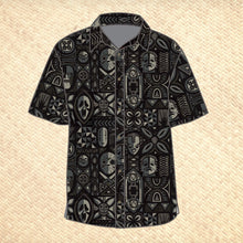 Load image into Gallery viewer, PRE ORDER, &#39;Mask Hysteria Blackout Edition&#39; Modern Fit with Flex Button-Up Shirt - Unisex
