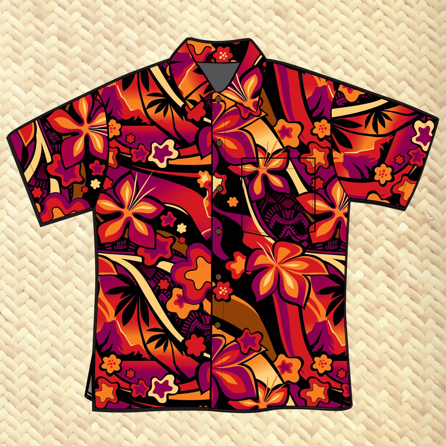 LAST CHANCE, Mauna Pele Unisex Aloha Shirt