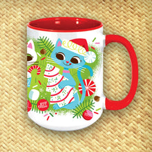 Load image into Gallery viewer, Jeff Granito's 'Festive Cats' Coffee Mug - Pre-Order
