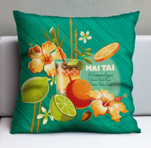 Load image into Gallery viewer, Jeff Granito's 'Mai Tai Floral' Pillow Cover - Ready to Ship! (FREE SHIPPING in U.S.)

