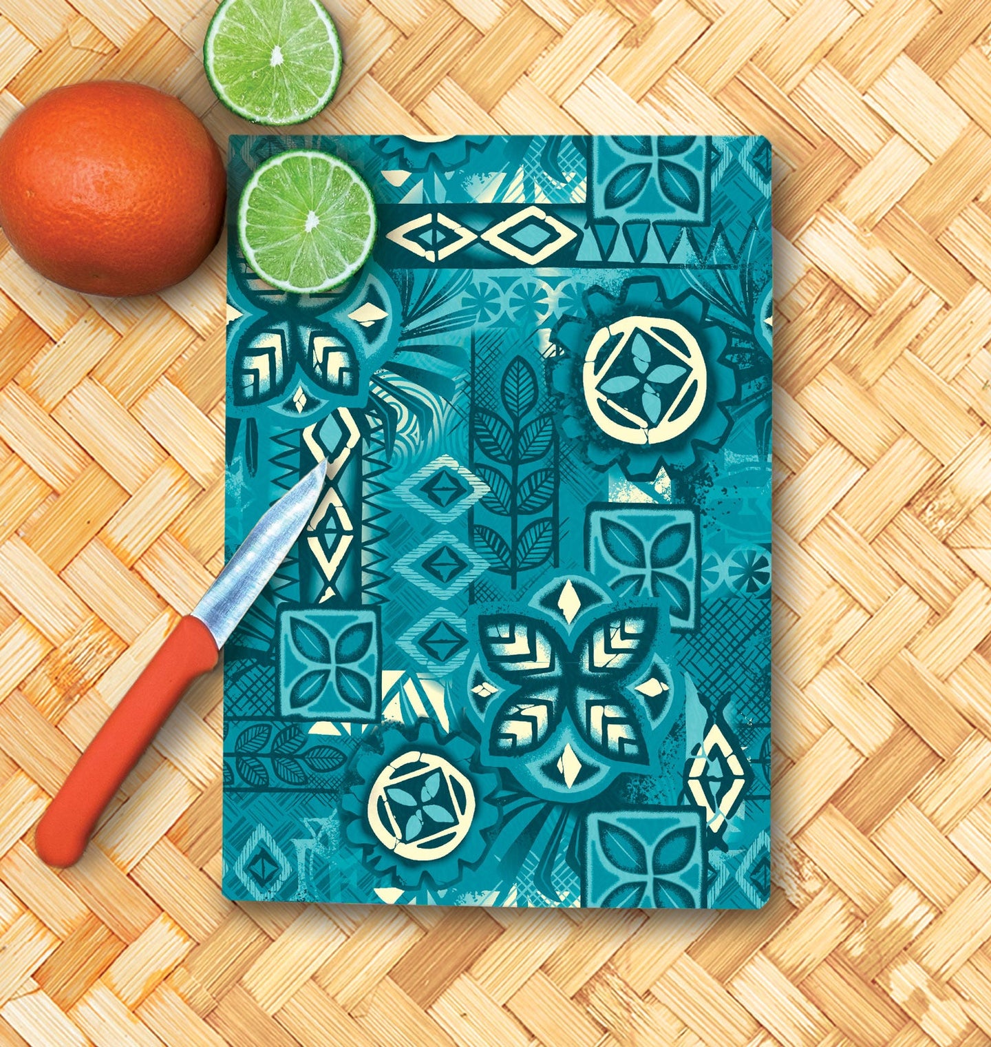 Jeff Granito's 'Marine Tapa' Glass Cutting Board - Rolling Pre-Order / Ready to Ship!