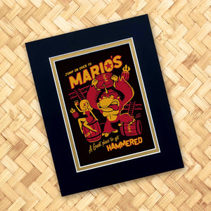 Mario's Rum Barrel Print