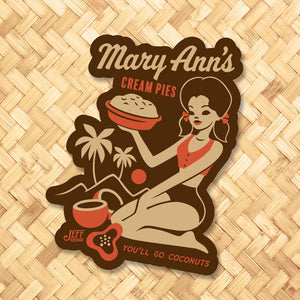 Mary Ann's Cream Pies Metal Sign