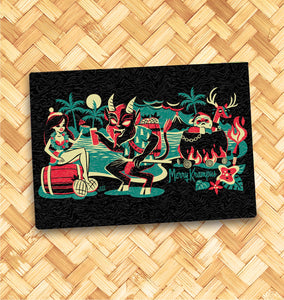 Jeff Granito's 'Merry Krampus' Glass Cutting Board - Rolling Pre-Order / Ready to Ship!