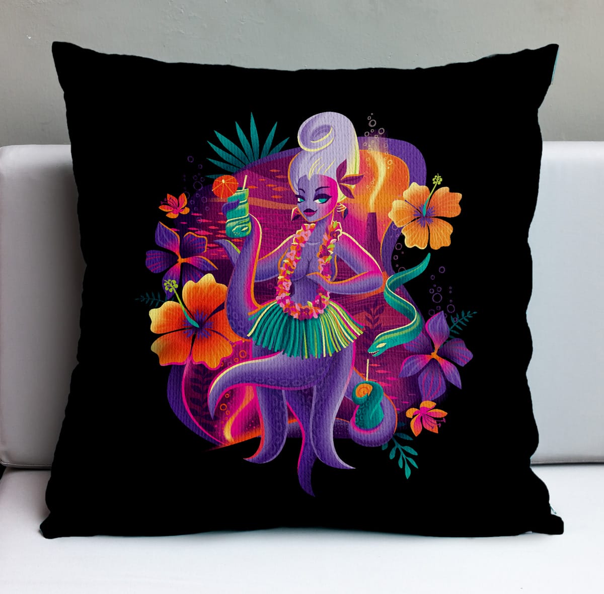 Mistress of the Deep Pillow Cover