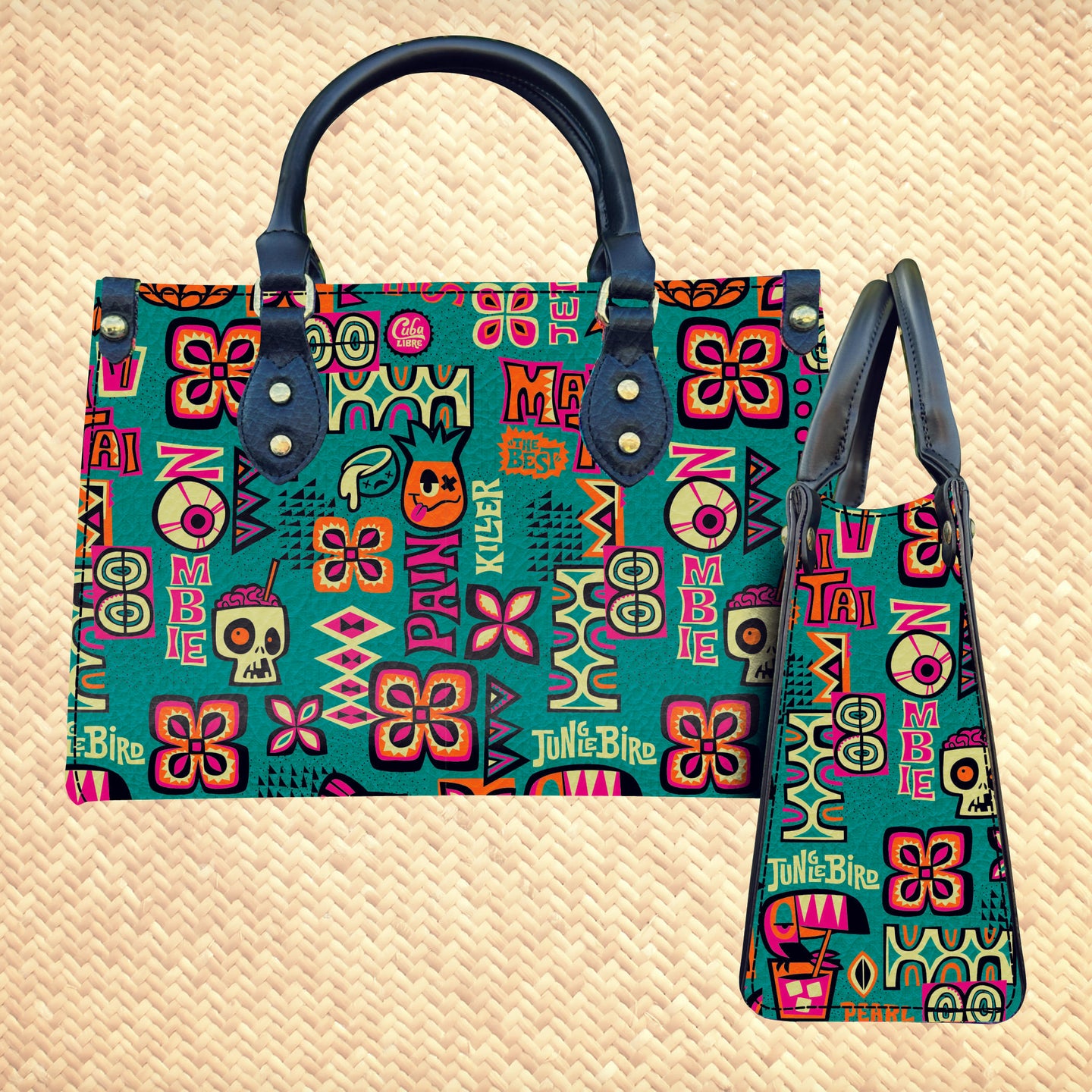 'Mixed Drinks - Teal' Handbag - Rolling Pre-Order / Ready to Ship!