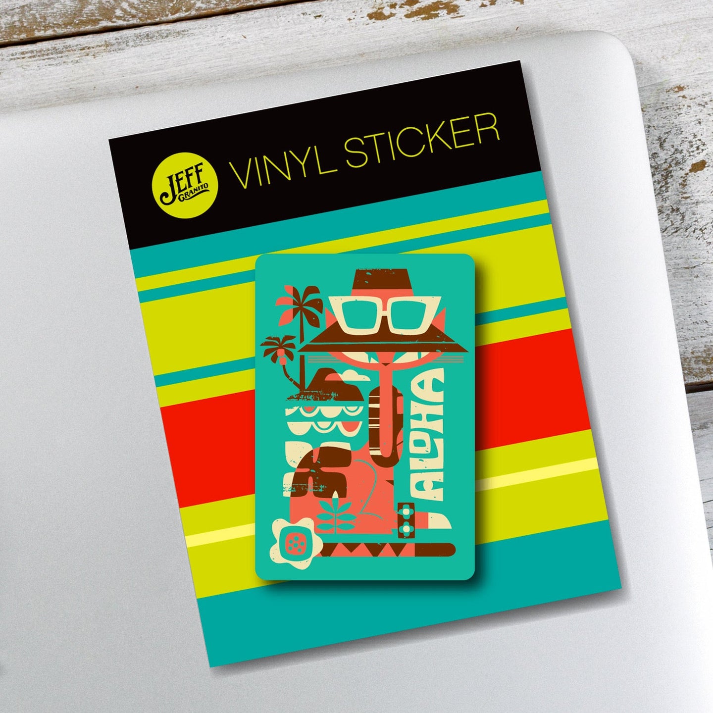 Jeff Granito's 'Mod Cat' Vinyl Sticker - Ready to Ship!