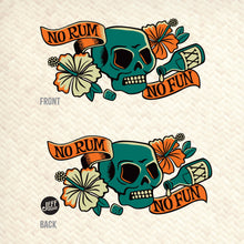 Load image into Gallery viewer, Jeff Granito&#39;s &#39;No Rum No Fun&#39; Mai Tai Cocktail Glass (1) - Ready to Ship!

