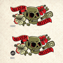 Load image into Gallery viewer, Jeff Granito&#39;s &#39;No Rum No Fun&#39; Mai Tai Cocktail Glass (1) - Ready to Ship!
