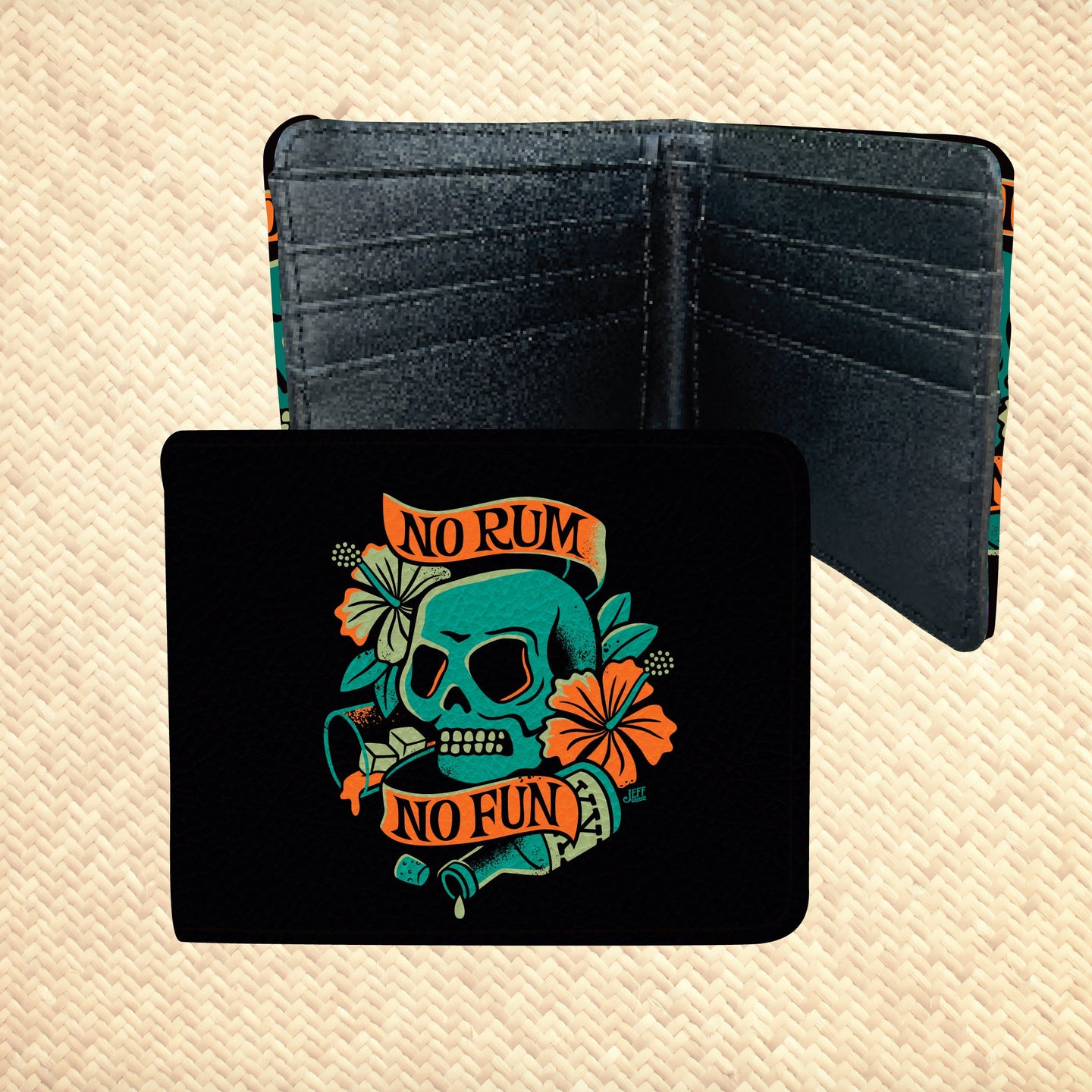 Jeff Granito's 'No Rum No Fun' Billfold Wallet - Rolling Pre-Order / Ready to Ship!