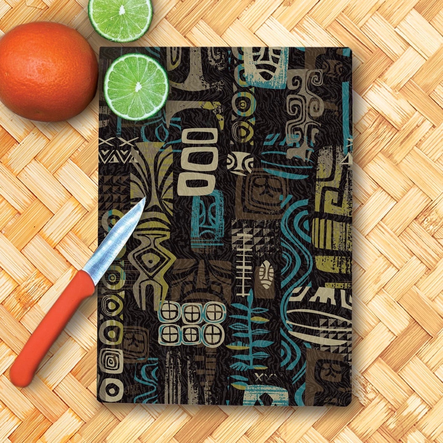 'Oceanika' Glass Cutting Board - Rolling Pre-Order / Ready to Ship!