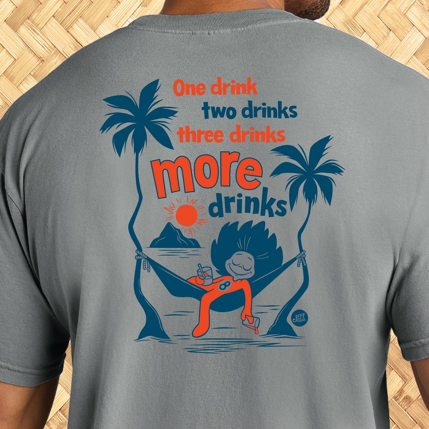 Jeff Granito's 'One Drink Two Drinks' Unisex Tee - Ready to Ship!