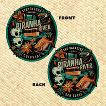 Load image into Gallery viewer, Jeff Granito's 'Piranha River Cruise' Pint Glass (1) - Ships Mid to Late May!
