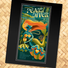 Load image into Gallery viewer, Tiki Cocktail Menu Series: #3 Pearl Diver Print
