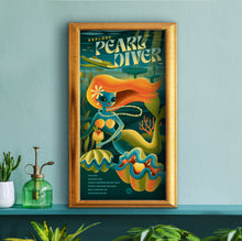 Load image into Gallery viewer, Tiki Cocktail Menu Series: #3 Pearl Diver Print
