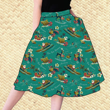 Load image into Gallery viewer, PRE ORDER, &#39;Rum Rum Reindeer&#39; Aloha Skirt with Pockets
