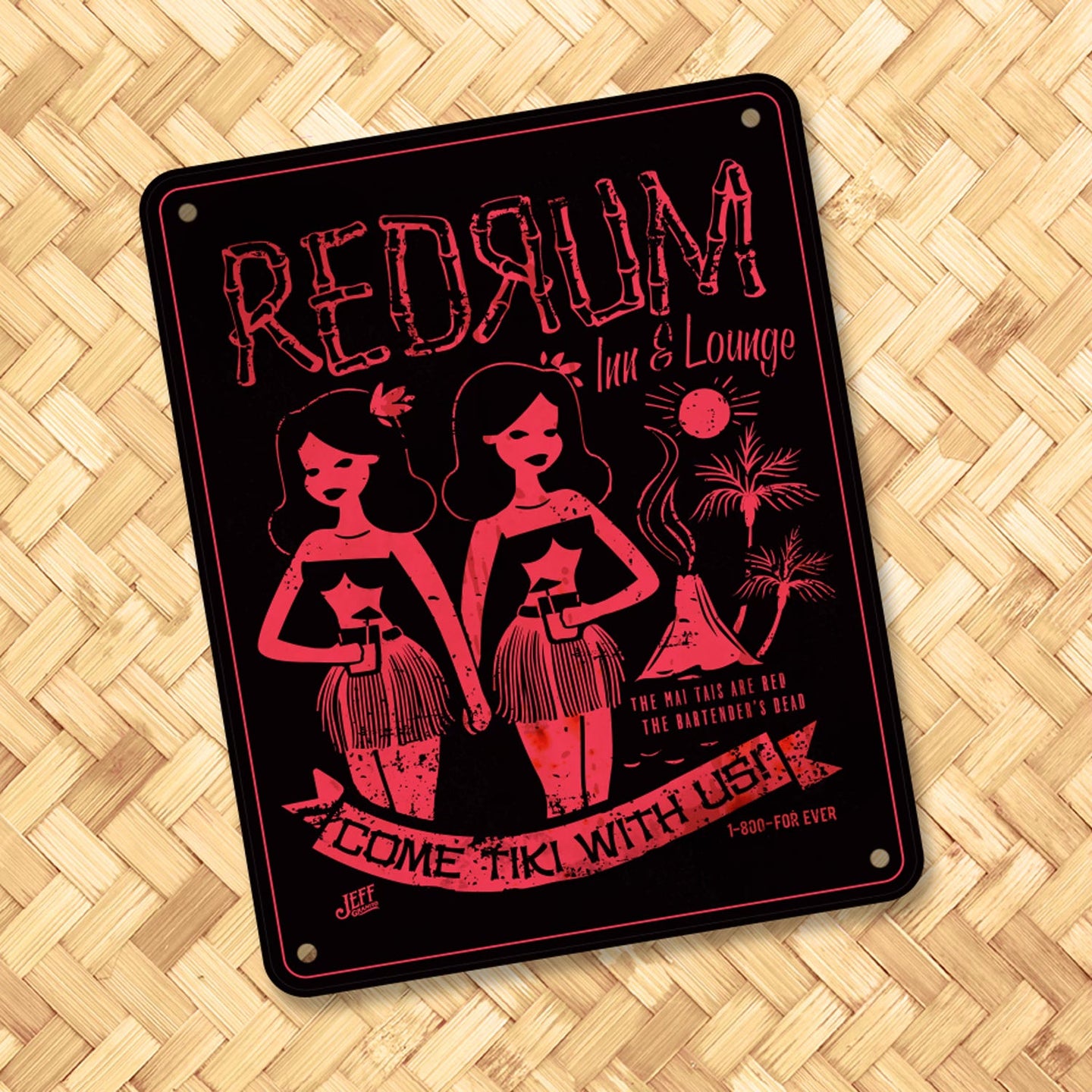 Jeff Granito's 'Red Rum' Metal Sign