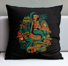 Load image into Gallery viewer, Jeff Granito's 'Rum Conquers All' Pillow Cover - Ready to Ship! (FREE SHIPPING in U.S.)
