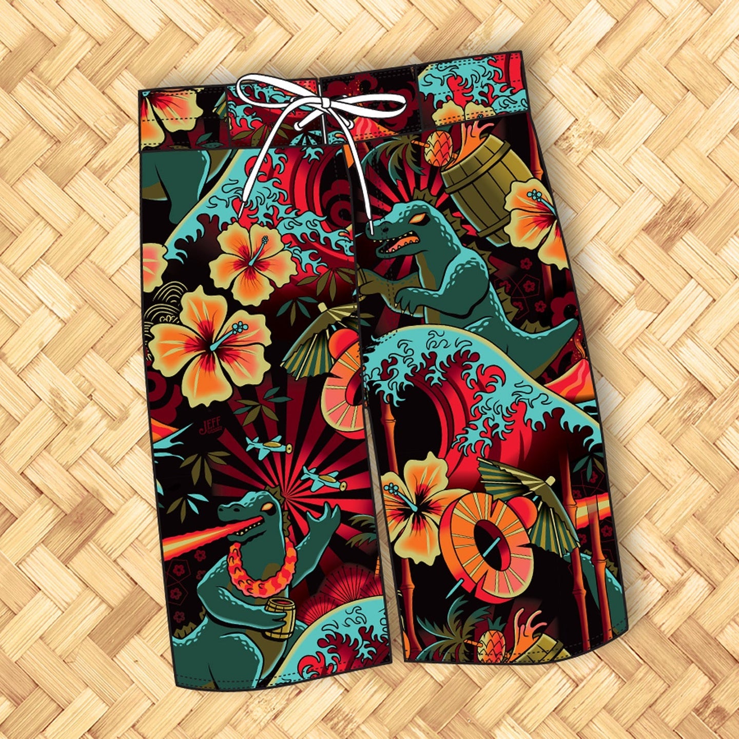 Jeff Granito's 'Rumzilla' Board Shorts - Ready to Ship!