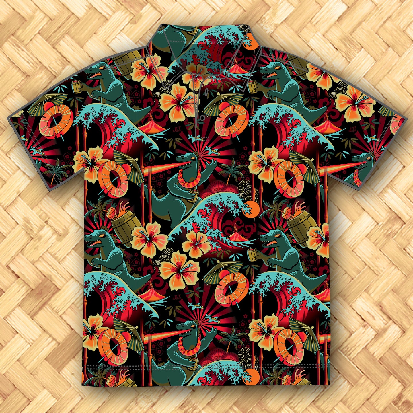 Jeff Granito's 'Rumzilla' Men's Performance Golf Polo - Pre Order (FREE SHIPPING in U.S.)