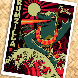 'Rumzilla' Print