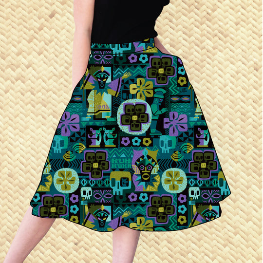 24AW【SUスナオクワハラ】impressive flower skirt
