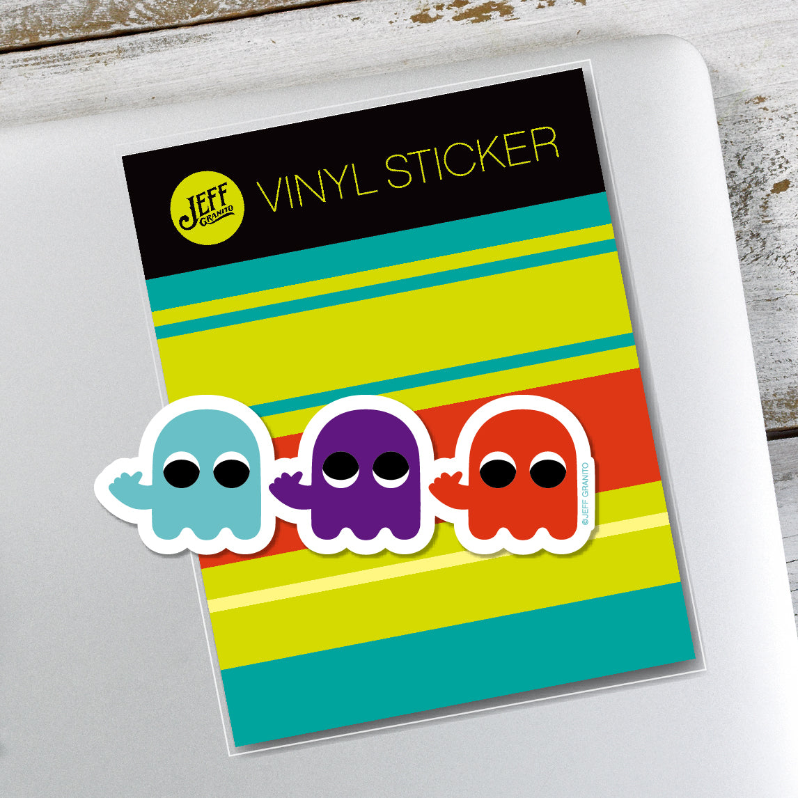 Jeff Granito's 'Traveling Ghosts' Vinyl Sticker - Ready to Ship!