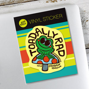 Jeff Granito's 'Toadally Rad' Vinyl Sticker - Ready to Ship!