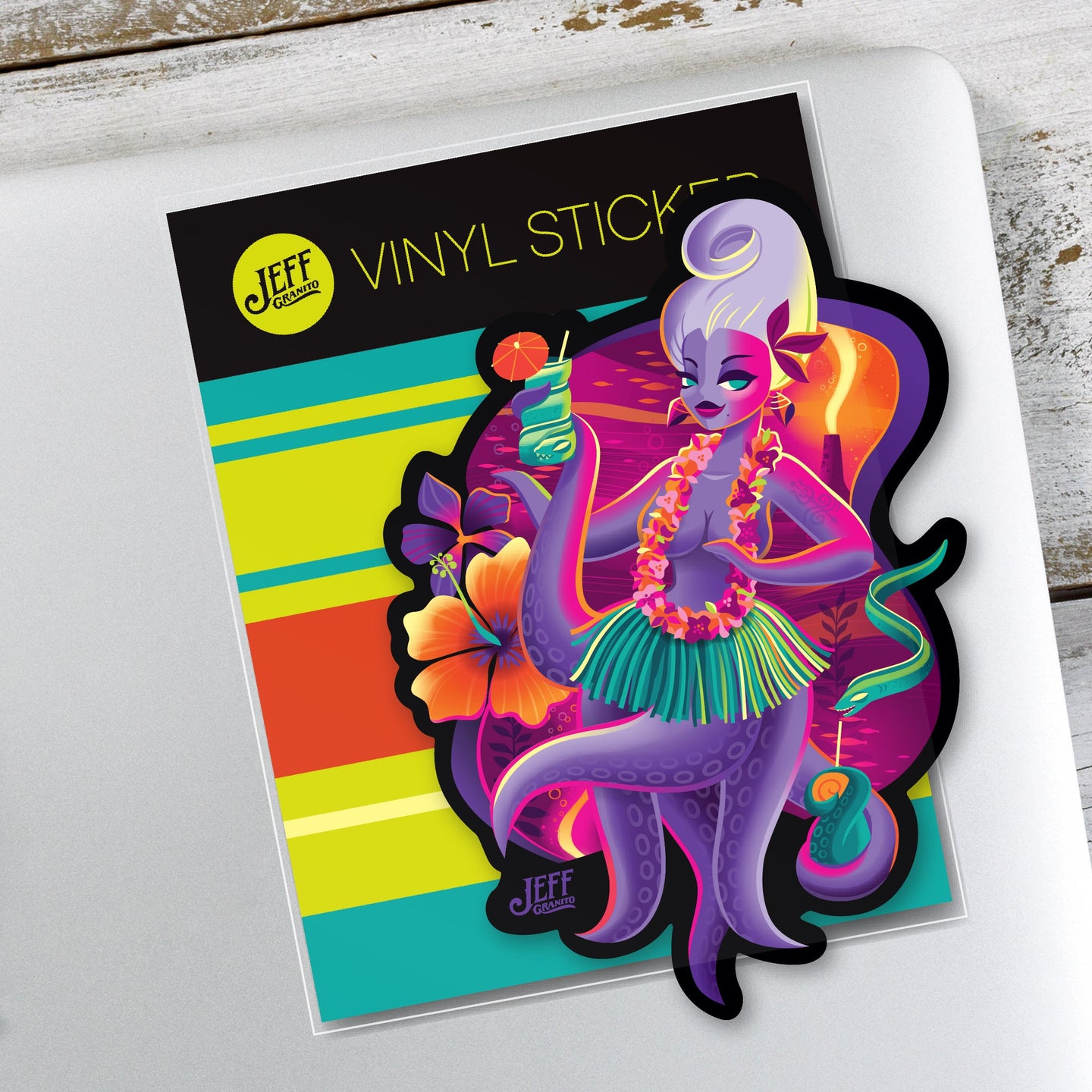 Jeff Granito's 'Mistress of the Deep' Vinyl Sticker - Ready to Ship!