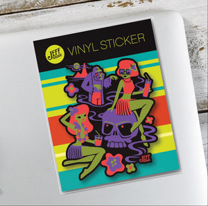 Jeff Granito's 'Jinkies Tiki' Vinyl Sticker - Ready to Ship!