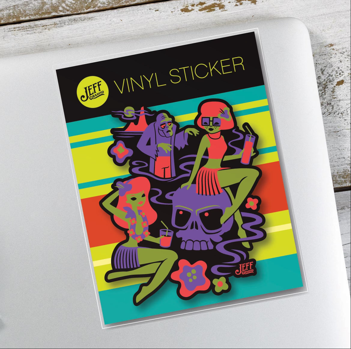 Jeff Granito's 'Jinkies Tiki' Vinyl Sticker - Ready to Ship!