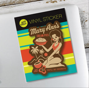 Mary Ann's Cream Pies Vinyl Sticker