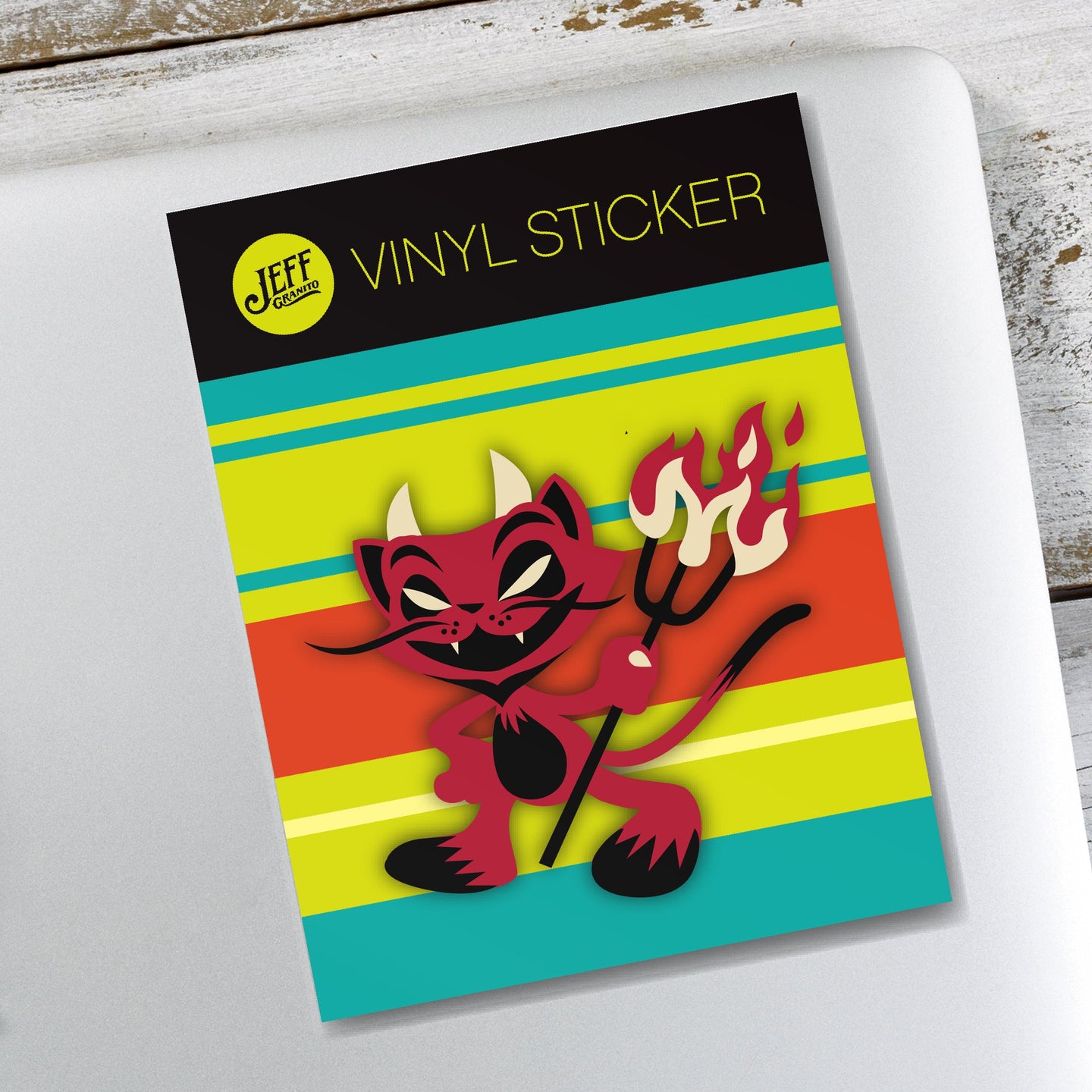 Jeff Granito's 'Lucifurr' Vinyl Sticker - Ready to Ship!