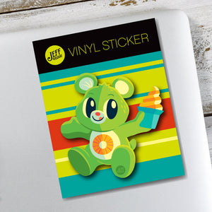 Jeff Granito's 'Dole Whip Bear' Vinyl Sticker - Ready to Ship!