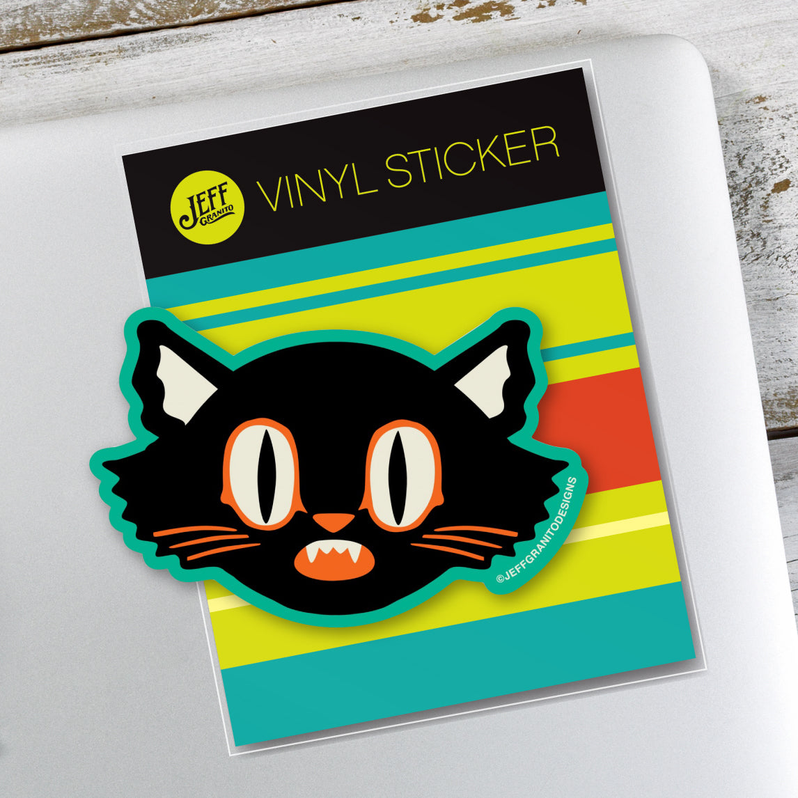 Jeff Granito's 'Scaredy Cat' Vinyl Sticker - Ready to Ship!