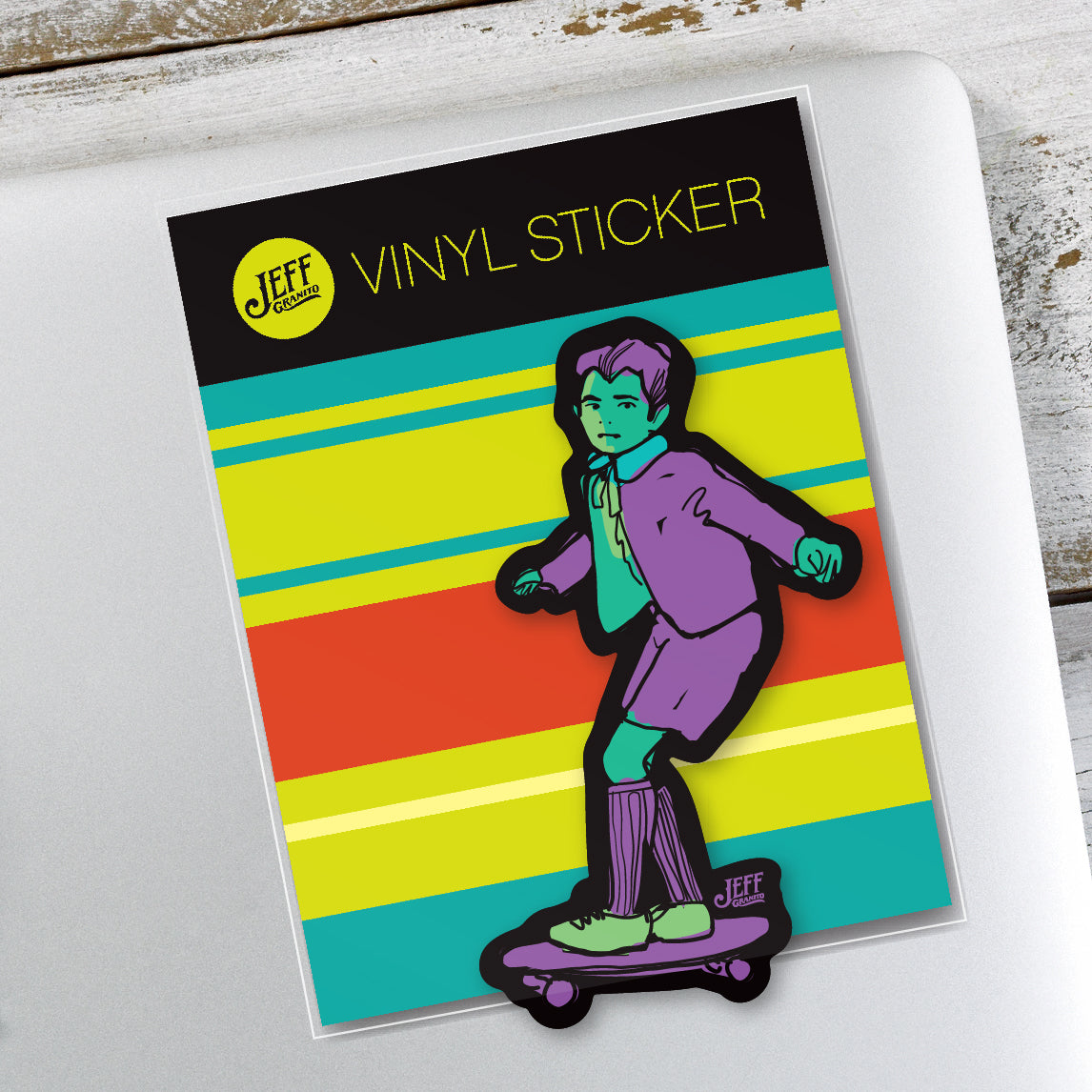 Jeff Granito's 'Eddie' Vinyl Sticker - Ready to Ship!