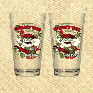 Jeff Granito's 'Sweaty Yeti' Pint Glass (1) - Pre Order