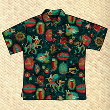 Load image into Gallery viewer, Jeff Granito&#39;s &#39;Seas &amp; Greetings&#39; Classic Aloha Button Up-Shirt - Unisex - Pre-Order (FREE SHIPPING in U.S.)

