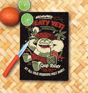 Jeff Granito's 'Sweaty Yeti' Glass Cutting Board - Rolling Pre-Order / Ready to Ship!