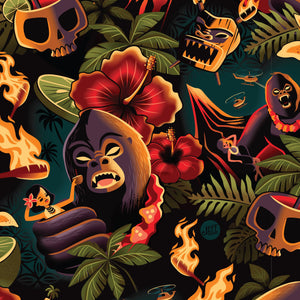 Jeff Granito's 'Tiki Kong' Modern Fit Button-Up Shirt - Unisex - Ready to Ship!