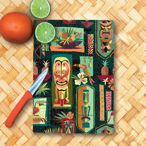 TikiLand Trading Co.'s 'Gateway to Tiki' Glass Cutting Board - Rolling Pre-Order / Ready to Ship!