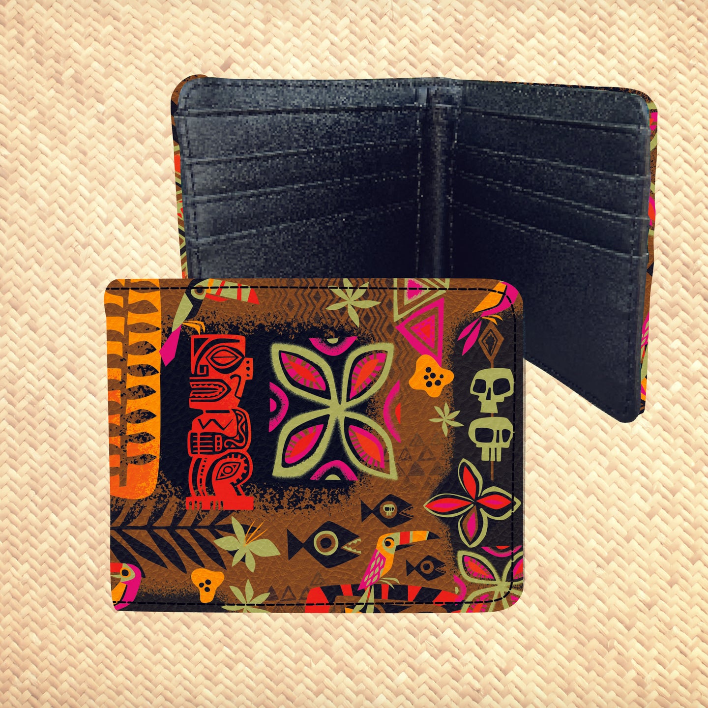 'Tiki Safari' Billfold Wallet - Rolling Pre-Order / Ready to Ship!