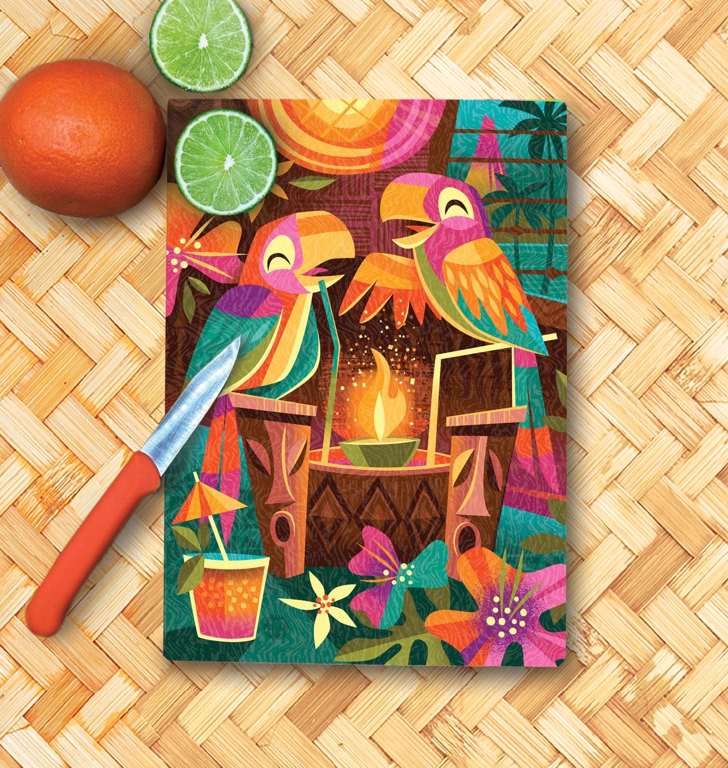 Jeff Granito's 'UH-LOA-OA-OA-HA' Glass Cutting Board - Rolling Pre-Order / Ready to Ship!