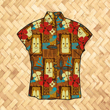 Load image into Gallery viewer, LAST CHANCE, Under The Sea Womens Aloha Shirt
