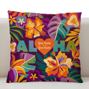 Aloha Personalized Pillow Cover - Limited Time Pre-Order