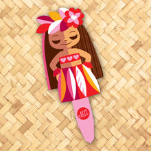 Load image into Gallery viewer, Jeff Granito's ‘Hula Happiness' Metal Yard Stake - Pre-Order
