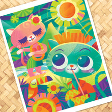 Load image into Gallery viewer, Vacay Kitties Print
