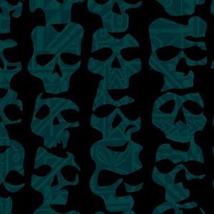 PRE ORDER, 'Wall of Skulls' Modern Fit with Flex Button-Up Shirt - Unisex