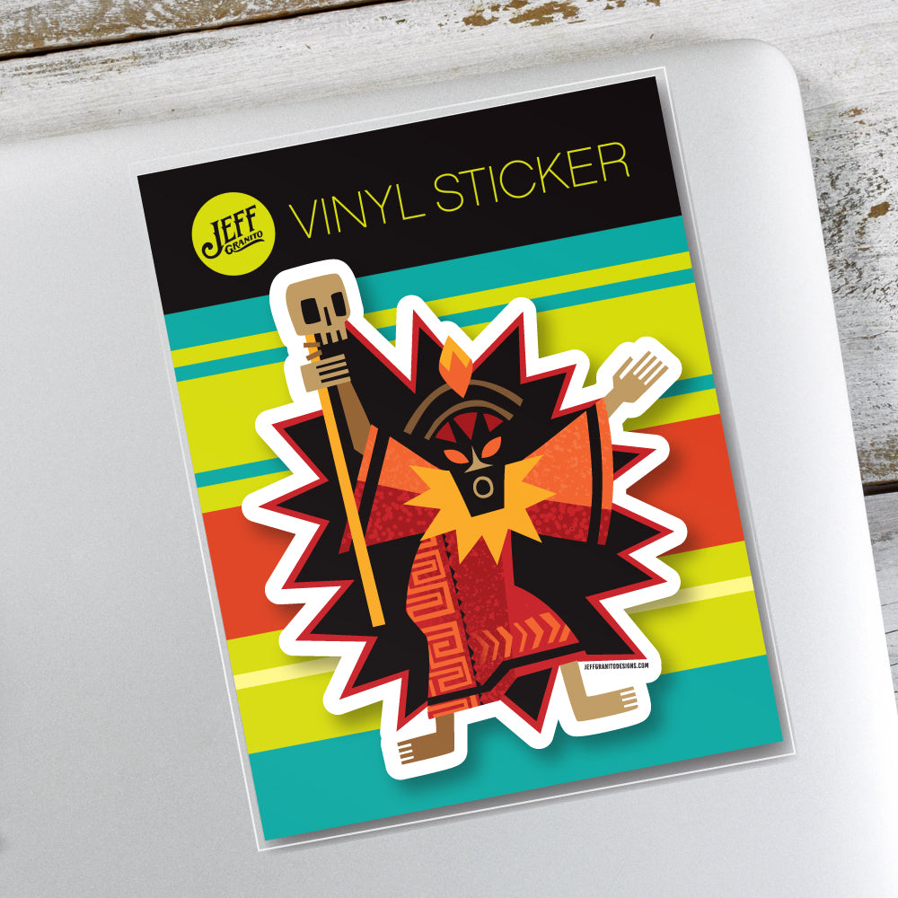 Jeff Granito's 'Witchdoctor' Vinyl Sticker - Ready to Ship!