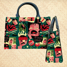 Load image into Gallery viewer, &#39;Ya Filthy Animals&#39; Handbag and Zippered Wallet Set
